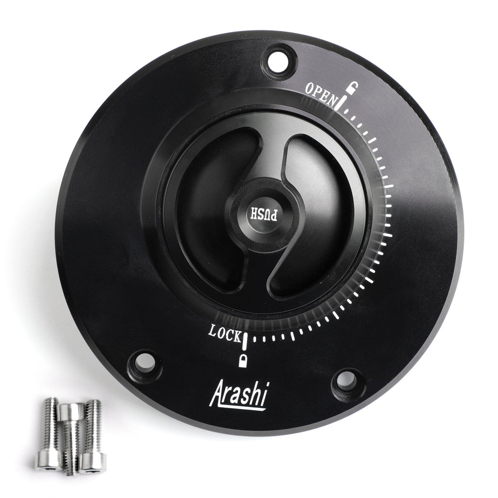 CNC Fuel Gas Tank Cap For Kawasaki Z750/R Z800 Z1000/SX Ninja 600/650/1000 08-18