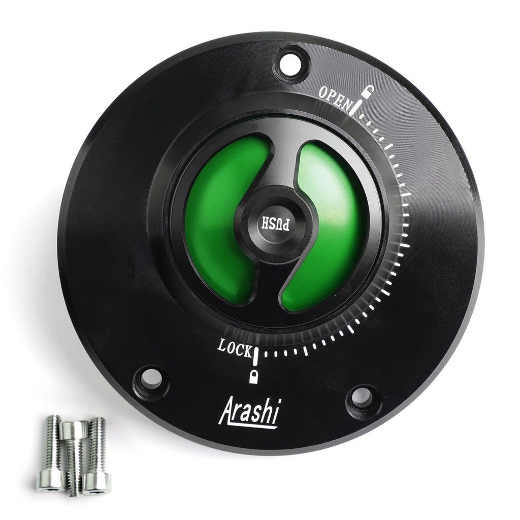 CNC Fuel Gas Tank Cap For Kawasaki Z750/R Z800 Z1000/SX Ninja 600/650/1000 08-18
