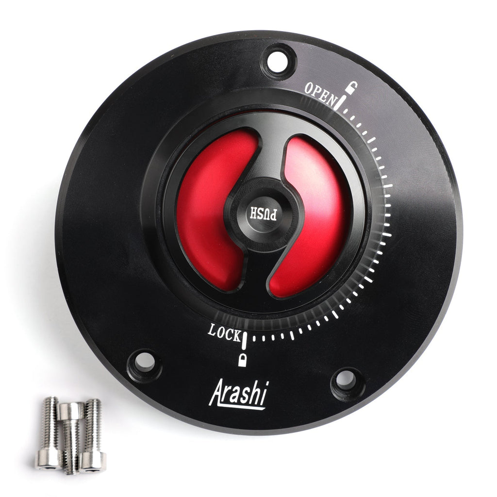 CNC Fuel Gas Tank Cap For Kawasaki Z750/R Z800 Z1000/SX Ninja 600/650/1000 08-18