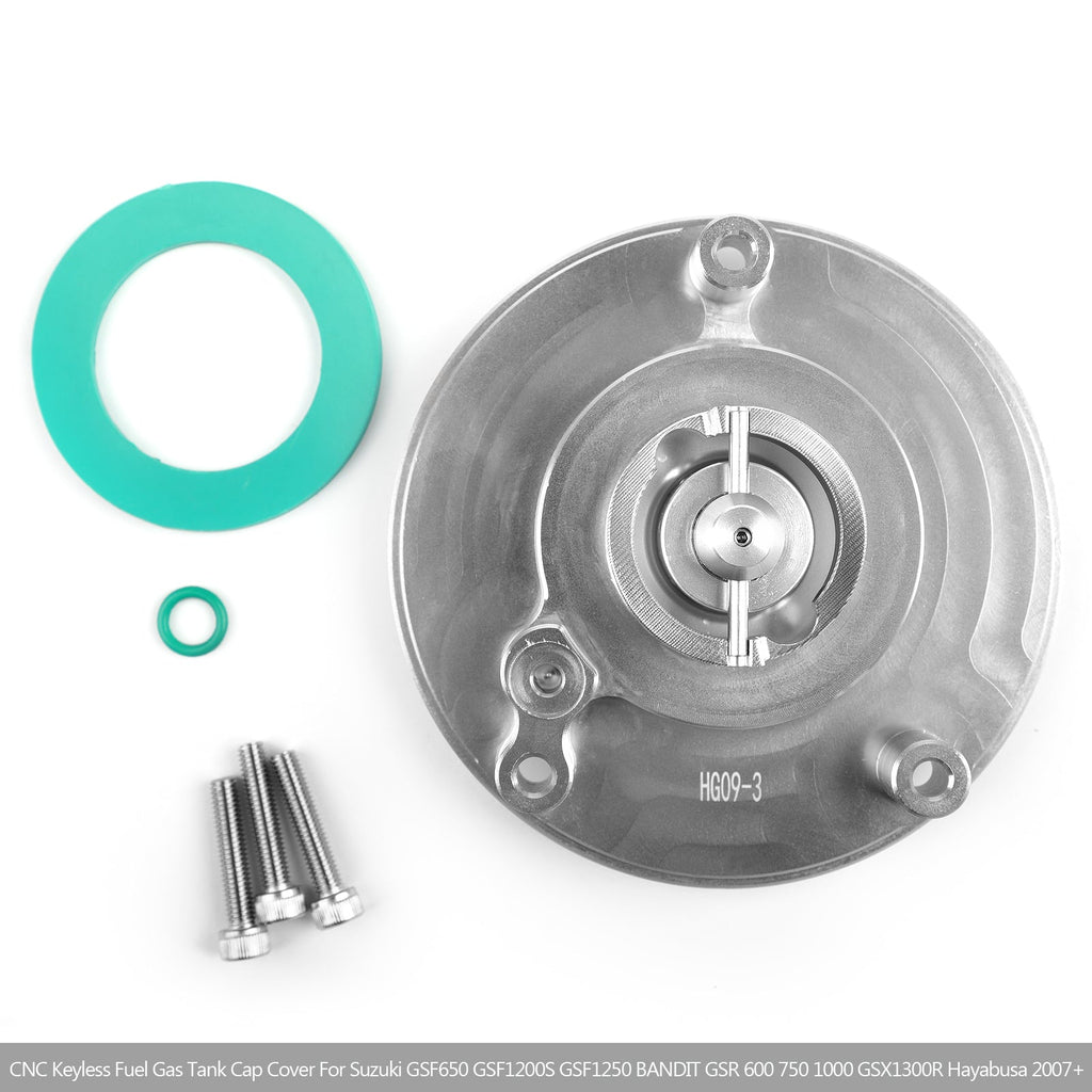 CNC Keyless Fuel Gas Tank Cap For Suzuki GSXR 600/750/1000 GSR 600/750 03-18