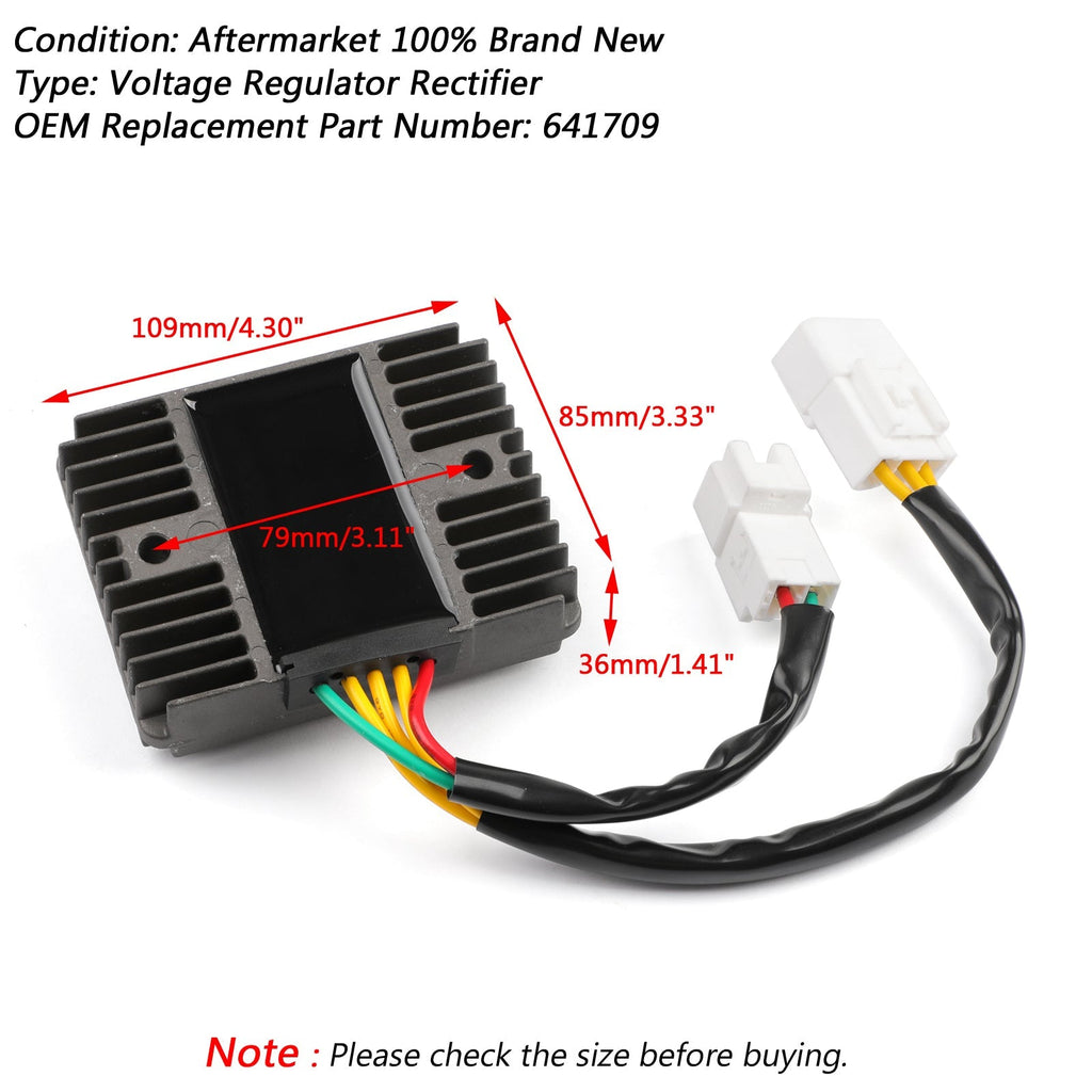 VOLTAGE REGULATOR FOR PIAGGIO VESPA GTV300 GTS125 250 300 MP3 125 300 500 2005-2017 641709