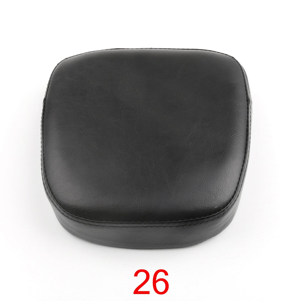 Universal Backrest Cushion Pad for Honda Kawasaki Suzuki Touring Yamaha Black