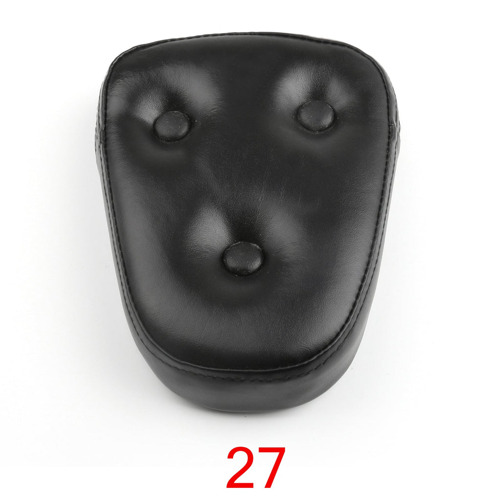 Universal Backrest Cushion Pad for Honda Kawasaki Suzuki Touring Yamaha Black