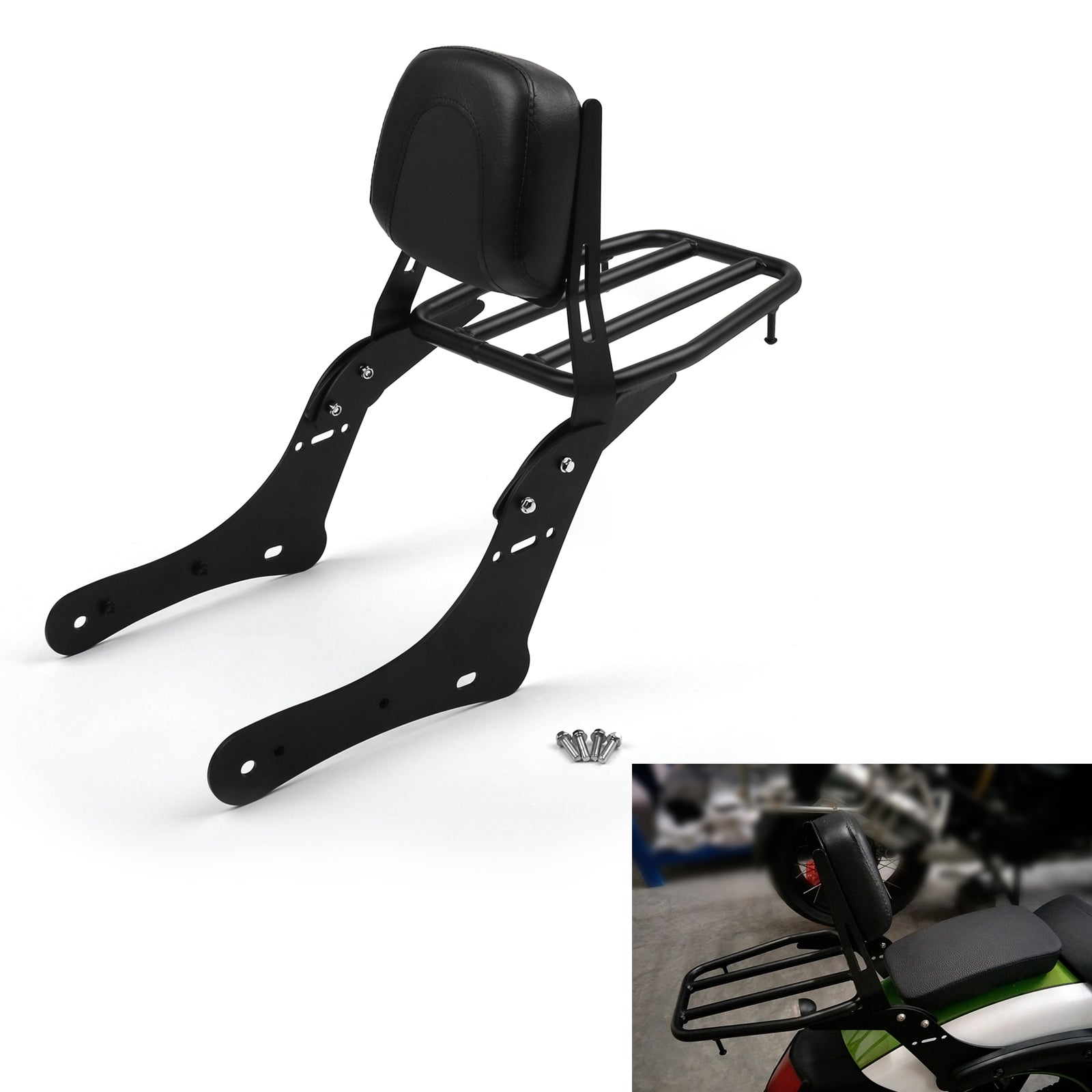 Backrest with Luggage Rack For Kawasaki Vulcan S 650 VN650 2015-2017