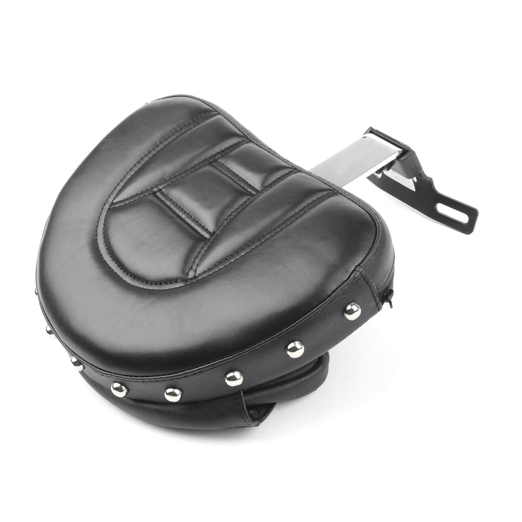 Driver Seat Rider Backrest Pad For 07-17 Harley Fatboy FLSTF Heritage Softail