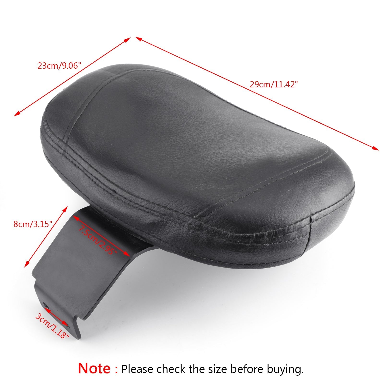 Driver Rear Backrest Cushion Pad For Suzuki Volusia VL400 VL800 Boulevard C50 2001-2017