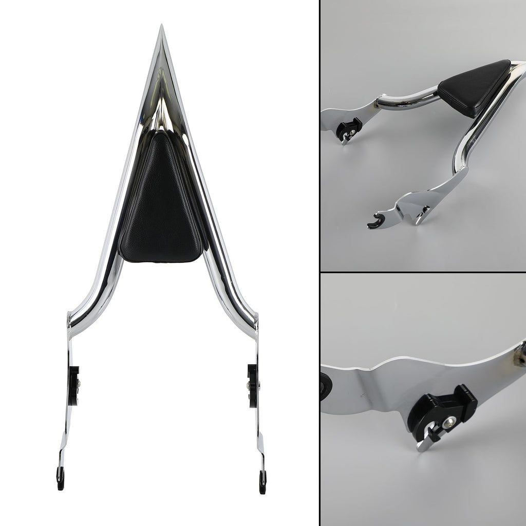 18inch Backrest Sissy Bar for CVO Road Glide Street Road King 2009-2023