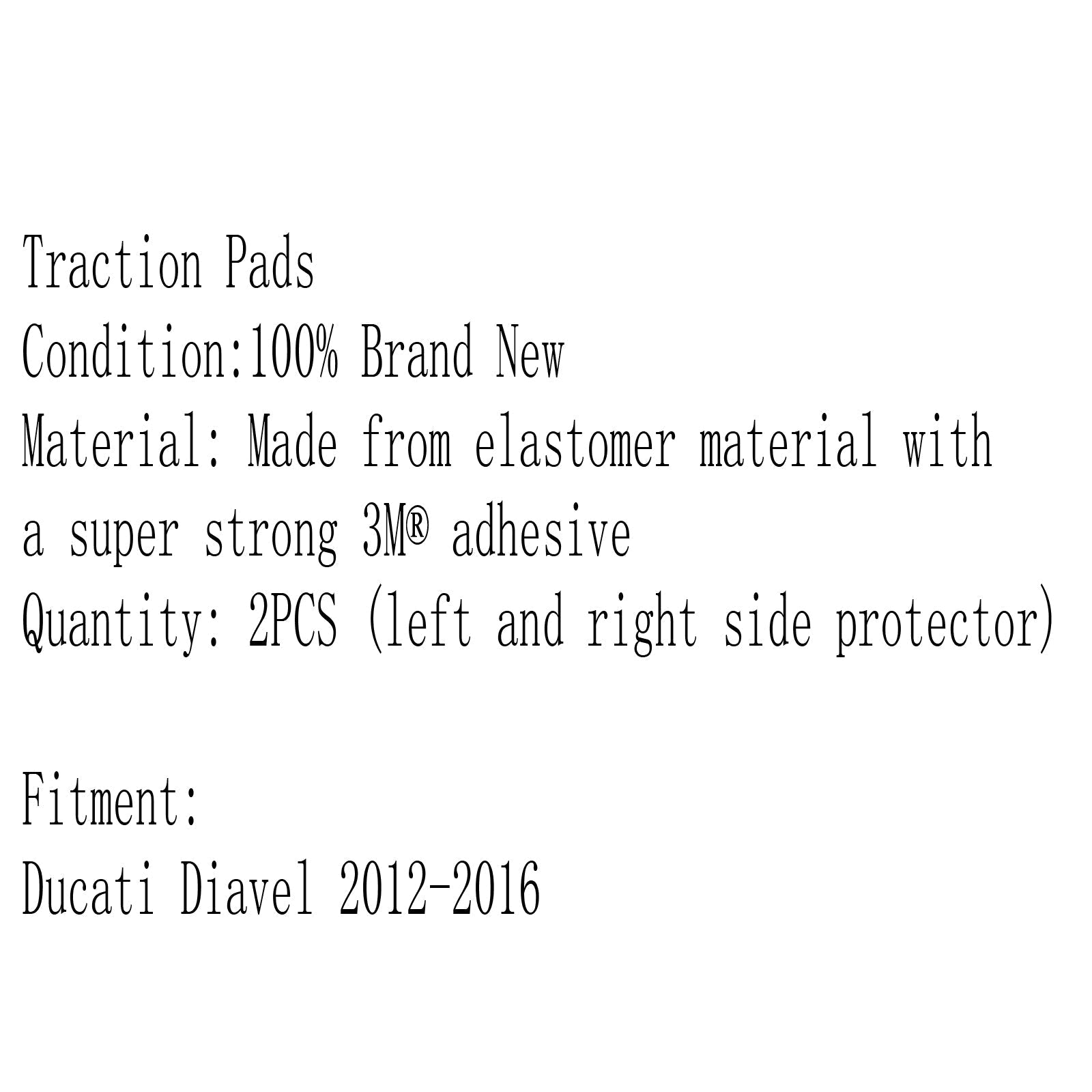 Tank Traction Pad Side Gas Knee Protector 3M For Ducati Diavel 2012-2016