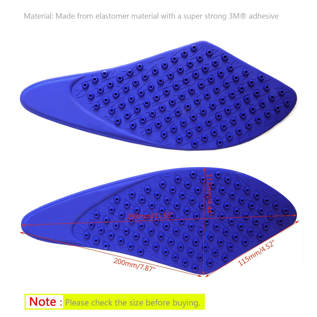 Traction Tank Side Pad Gas Knee Grips For Kawasaki ZX6R ZX-6R 2007-2008