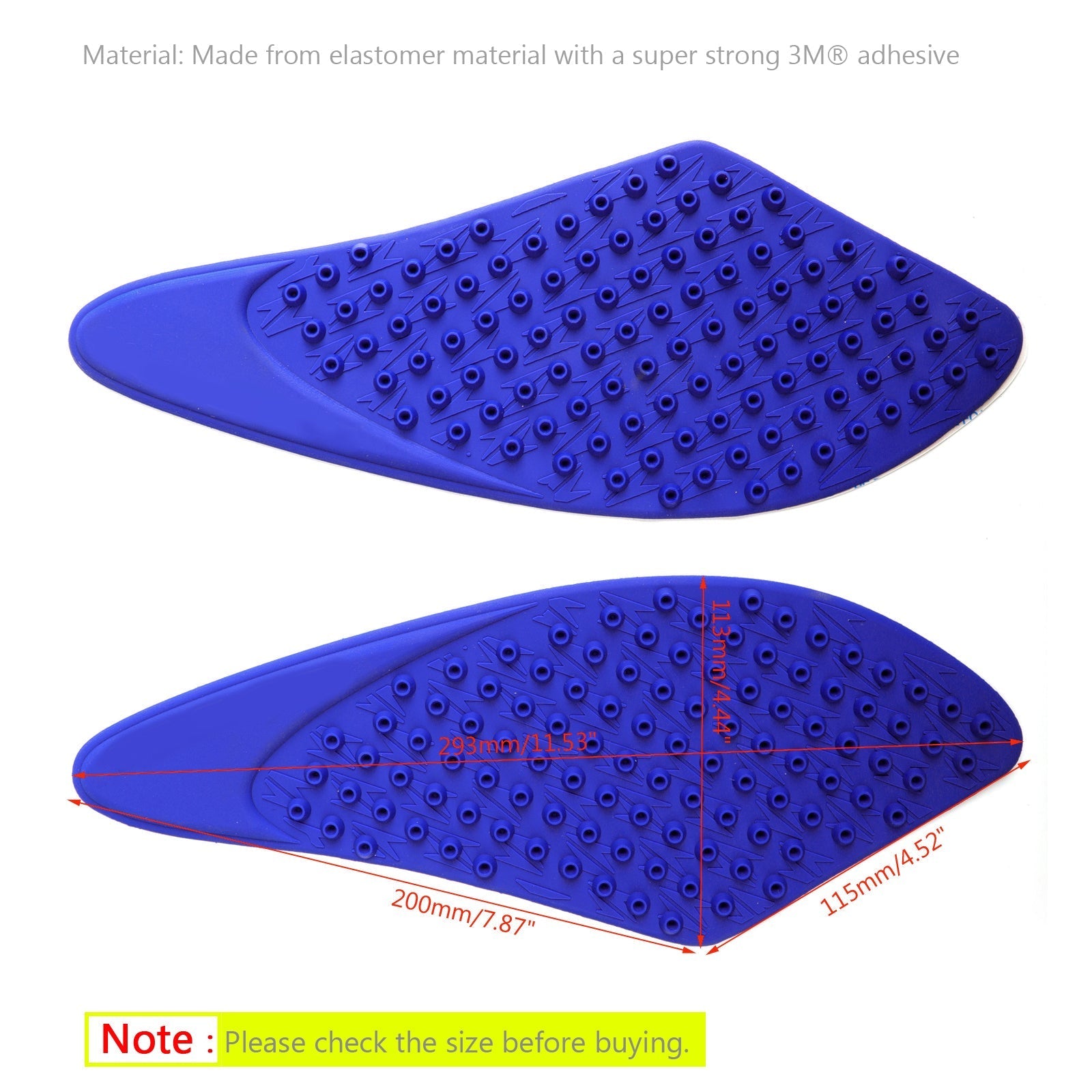 Traction Tank Side Pad Gas Knee Grips For Kawasaki ZX6R ZX-6R 2007-2008