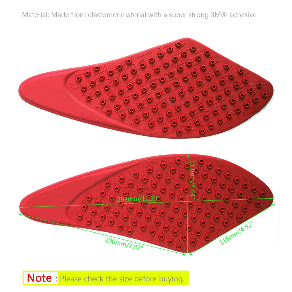 Traction Tank Side Pad Gas Knee Grips For Kawasaki ZX6R ZX-6R 2007-2008