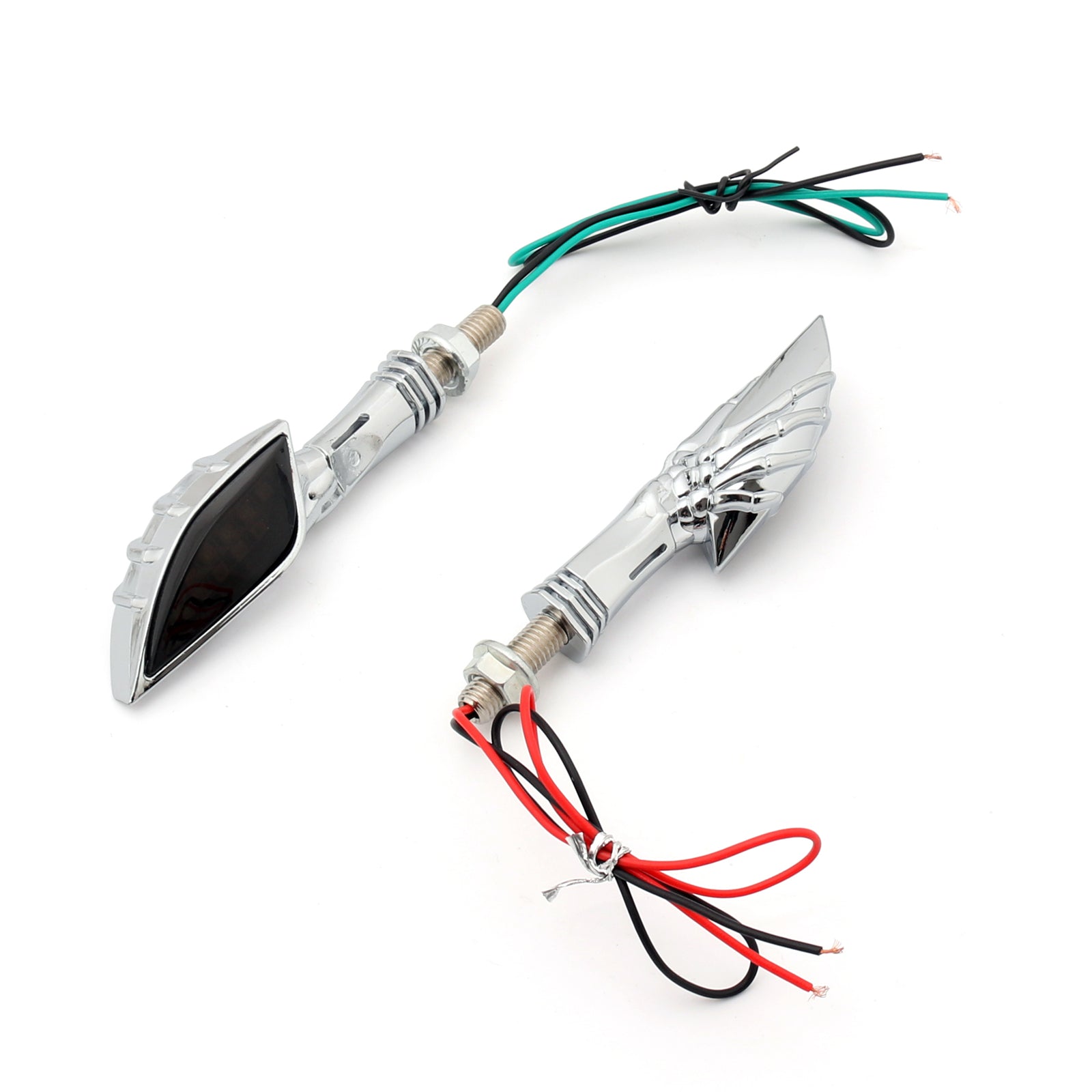 Universal Skeleton Hand LED Turn Signals Blinker Indicator 3 Color