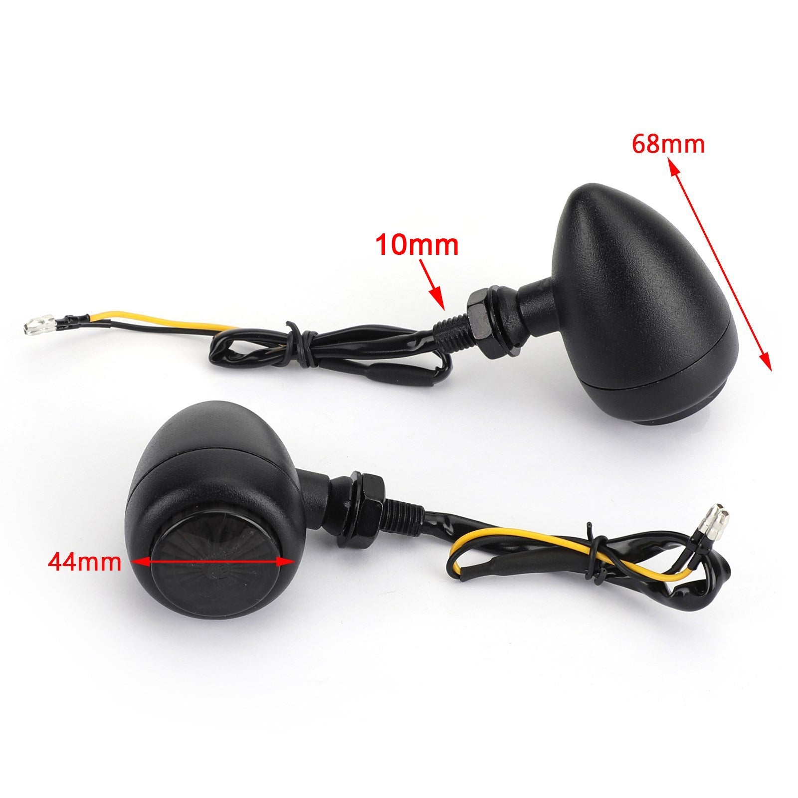 Motorcycle Bullet Turn Signals Indicators For Harley Chopper Cafe Racer 2 Color