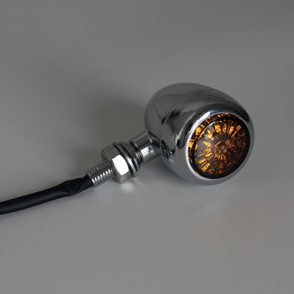 Motorcycle Bullet Turn Signals Indicators For Harley Chopper Cafe Racer 2 Color