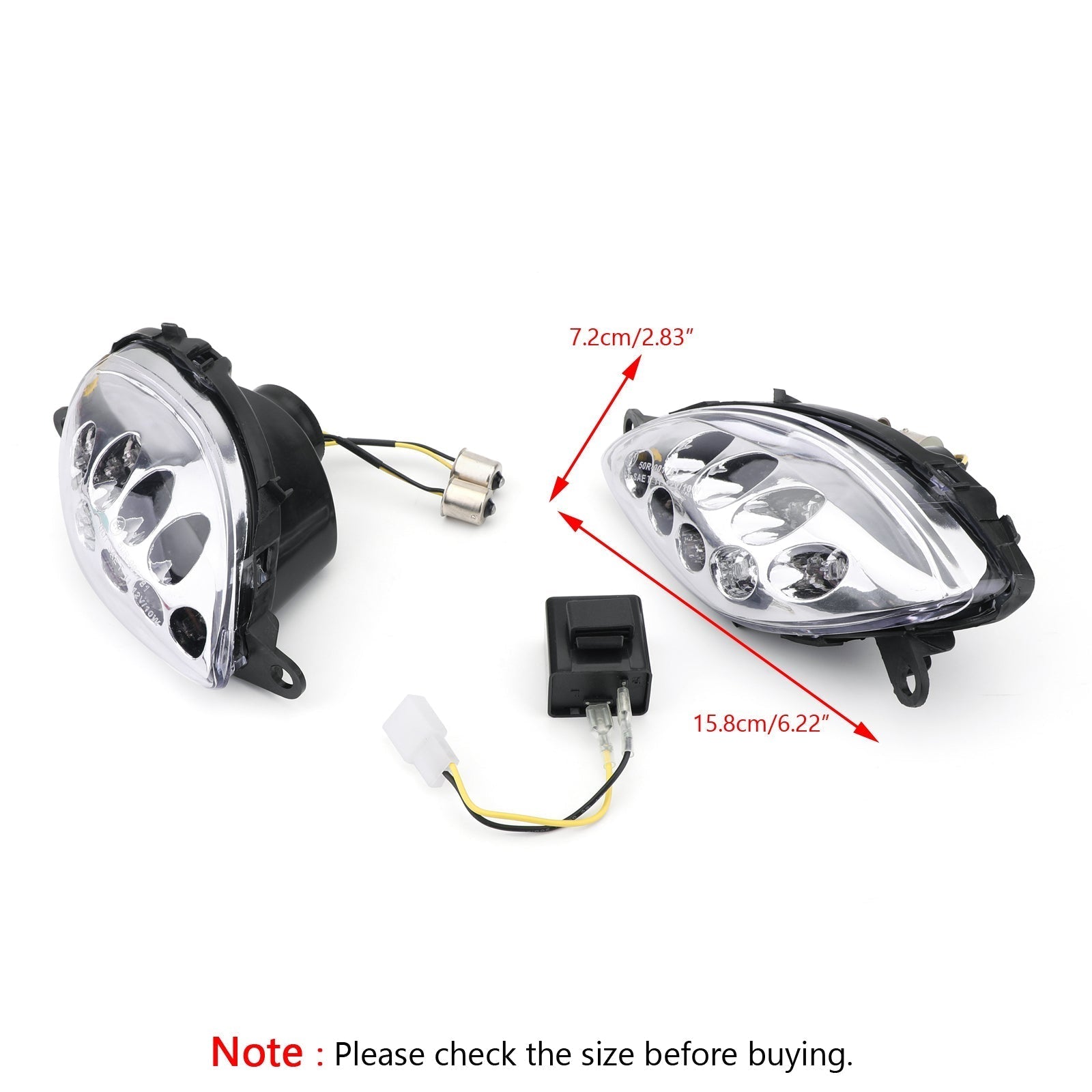 Front Turn Signals For Suzuki Hayabusa GSXR1300 (1999-2007) 2 Color