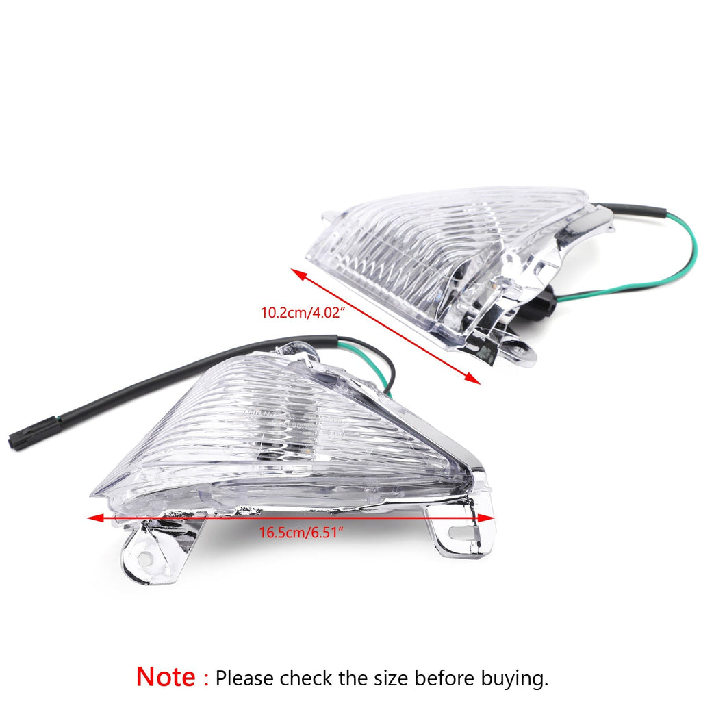 Front Turn Signals lens for Kawasaki ZX14R ZX10R ZX636/ZX6R Ninja 650F Concours