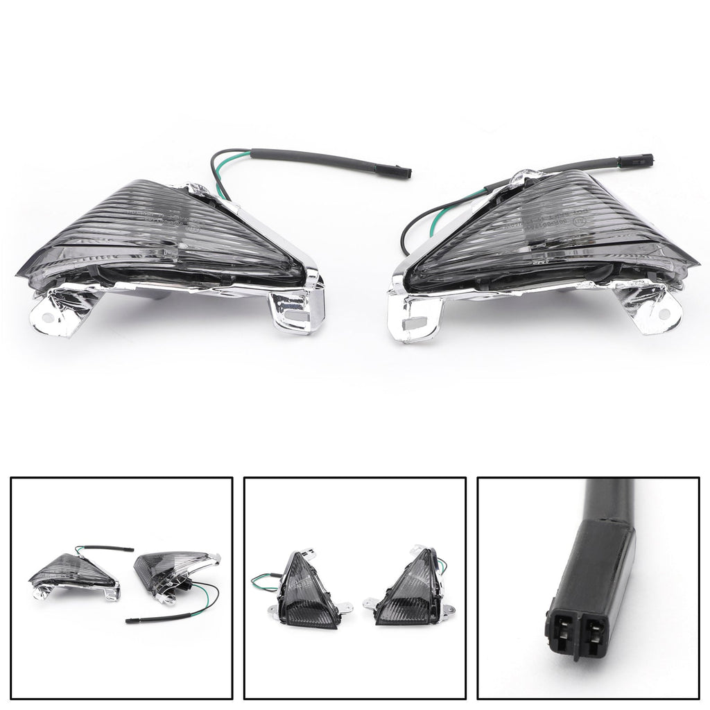 Front Turn Signals lens for Kawasaki ZX14R ZX10R ZX636/ZX6R Ninja 650F Concours