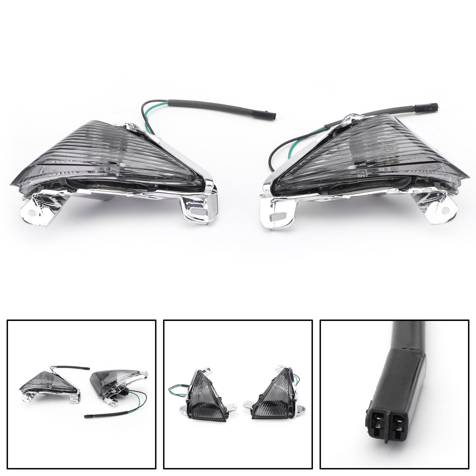 Front Turn Signals lens for Kawasaki ZX14R ZX10R ZX636/ZX6R Ninja 650F Concours