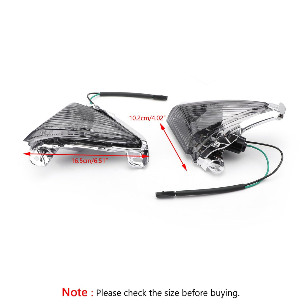 Front Turn Signals lens for Kawasaki ZX14R ZX10R ZX636/ZX6R Ninja 650F Concours