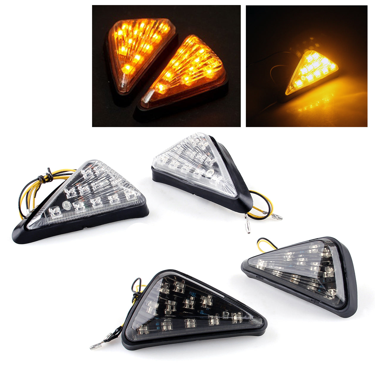 LED Flush Mount Turn Signal Honda CBR 600/F4i/929/954/1000 RR Yamaha R6 R1