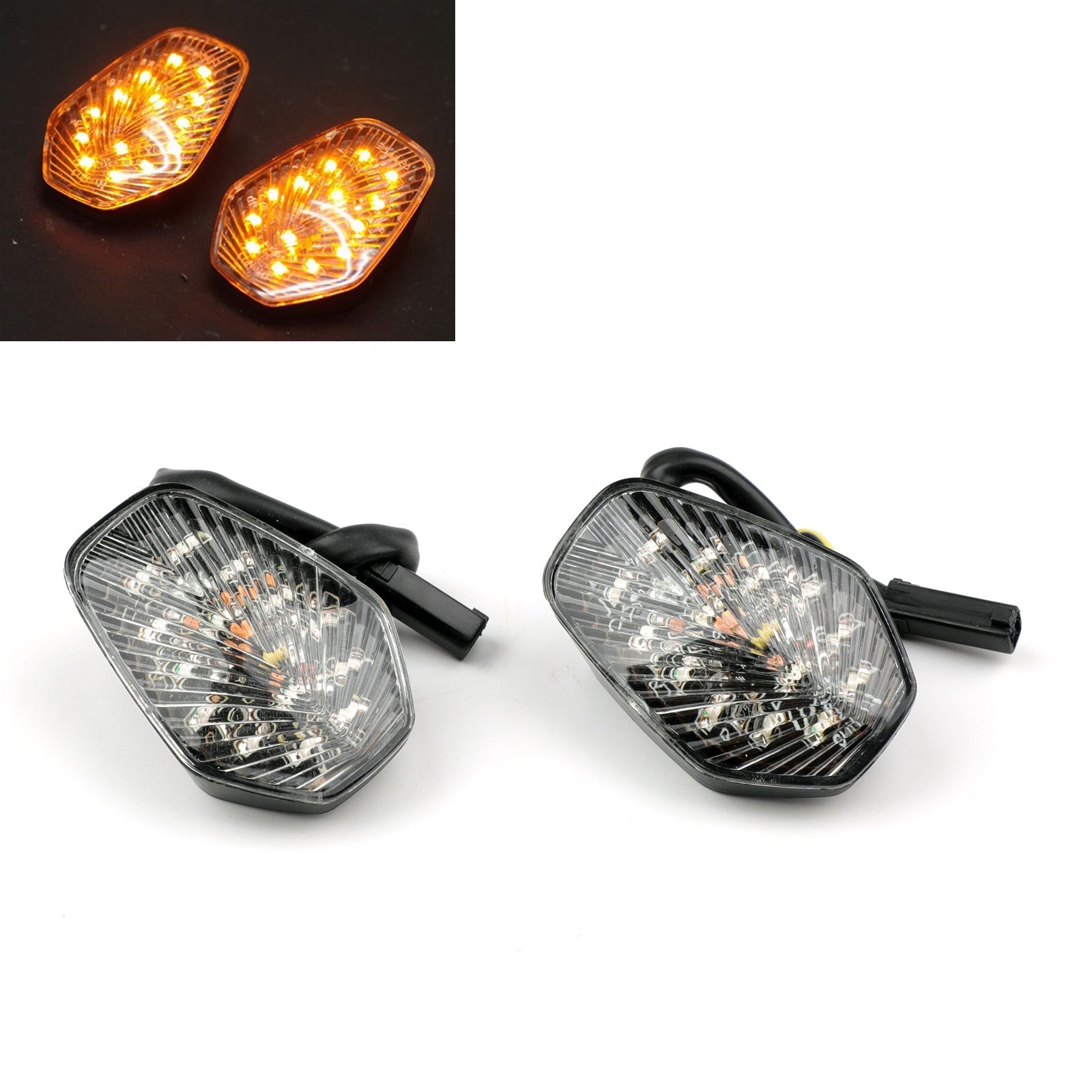 Flush Mount LED Euro Turn Signals for Suzuki GSXR 600 GSXR750 GSX-R1000