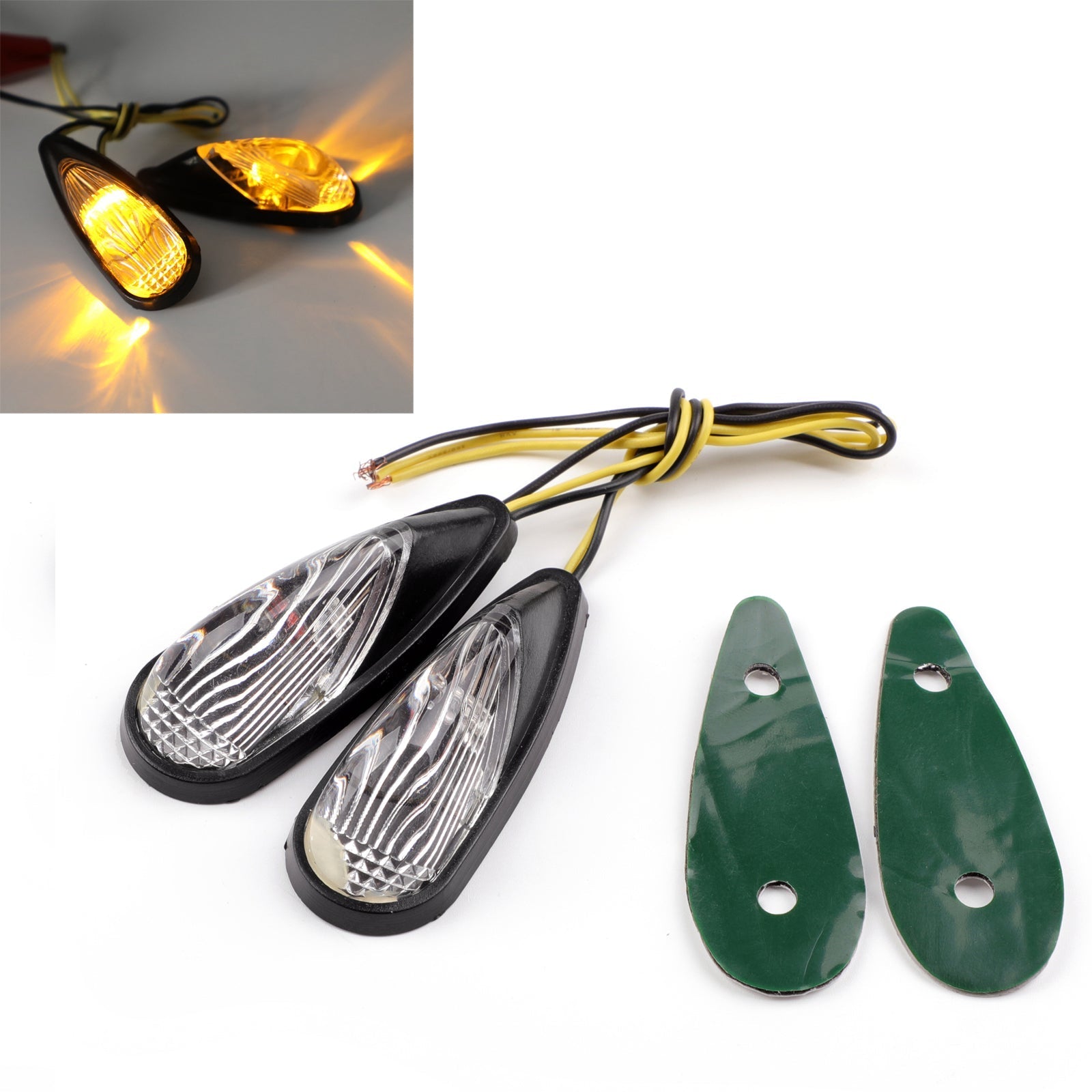 Flush Mount LED Euro Rear Turn Signals for Honda CBR 600 900 929 1000 RR