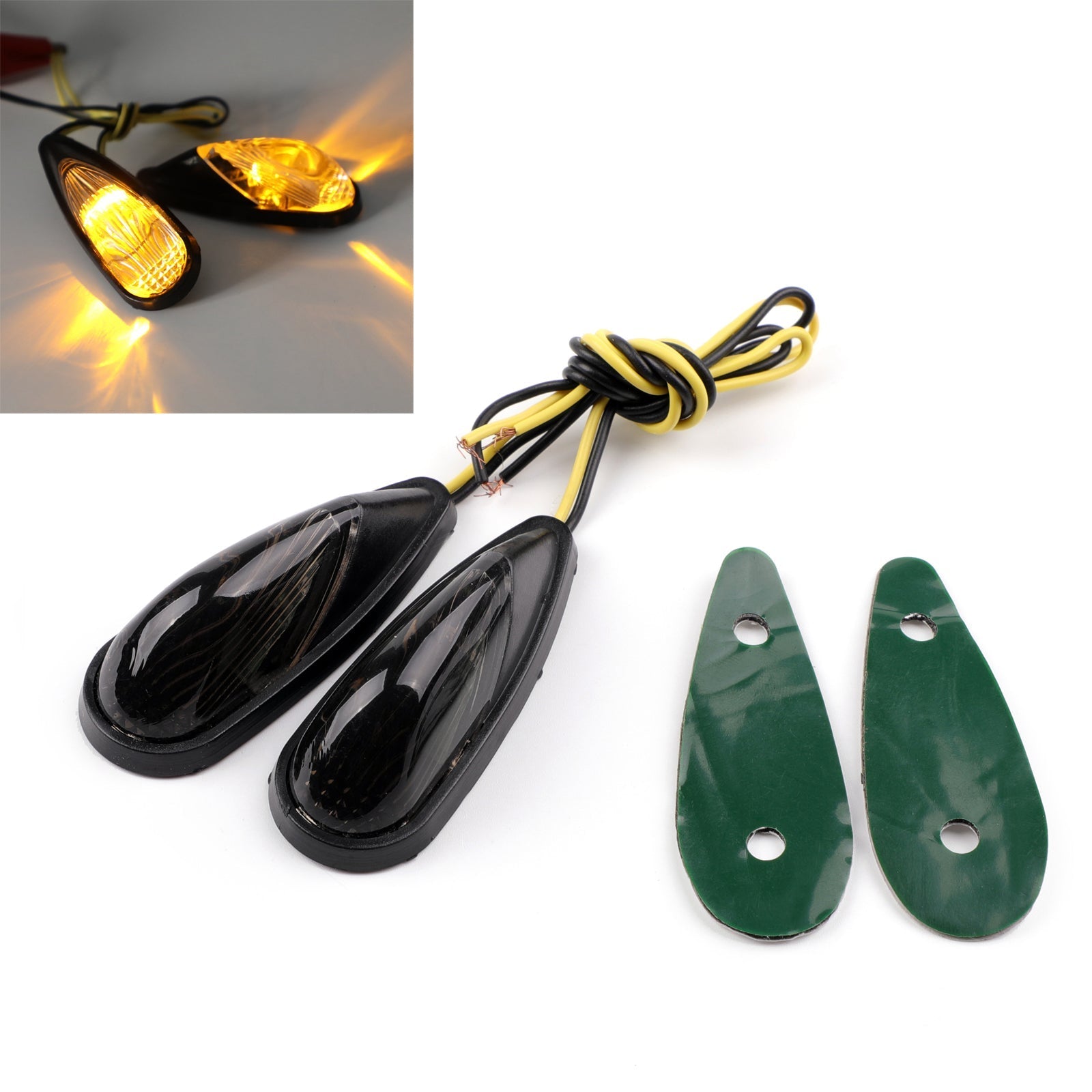 Flush Mount LED Euro Rear Turn Signals for Honda CBR 600 900 929 1000 RR