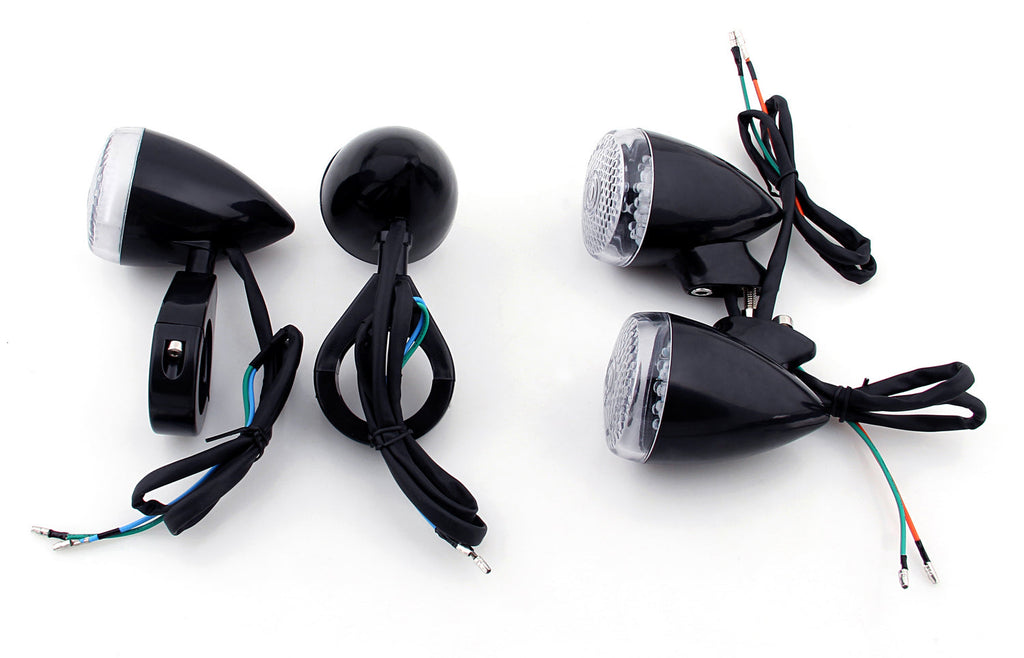 Turn Signal Light 41mm Relocation Clamp For Harley Dyna Sportster Black