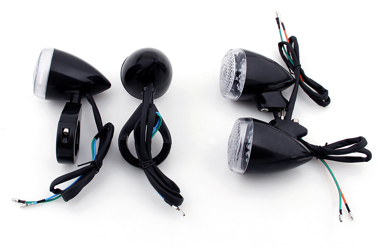 Turn Signal Light 41mm Relocation Clamp For Harley Dyna Sportster Black