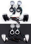 Turn Signal Light 41mm Relocation Clamp For Harley Dyna Sportster Black