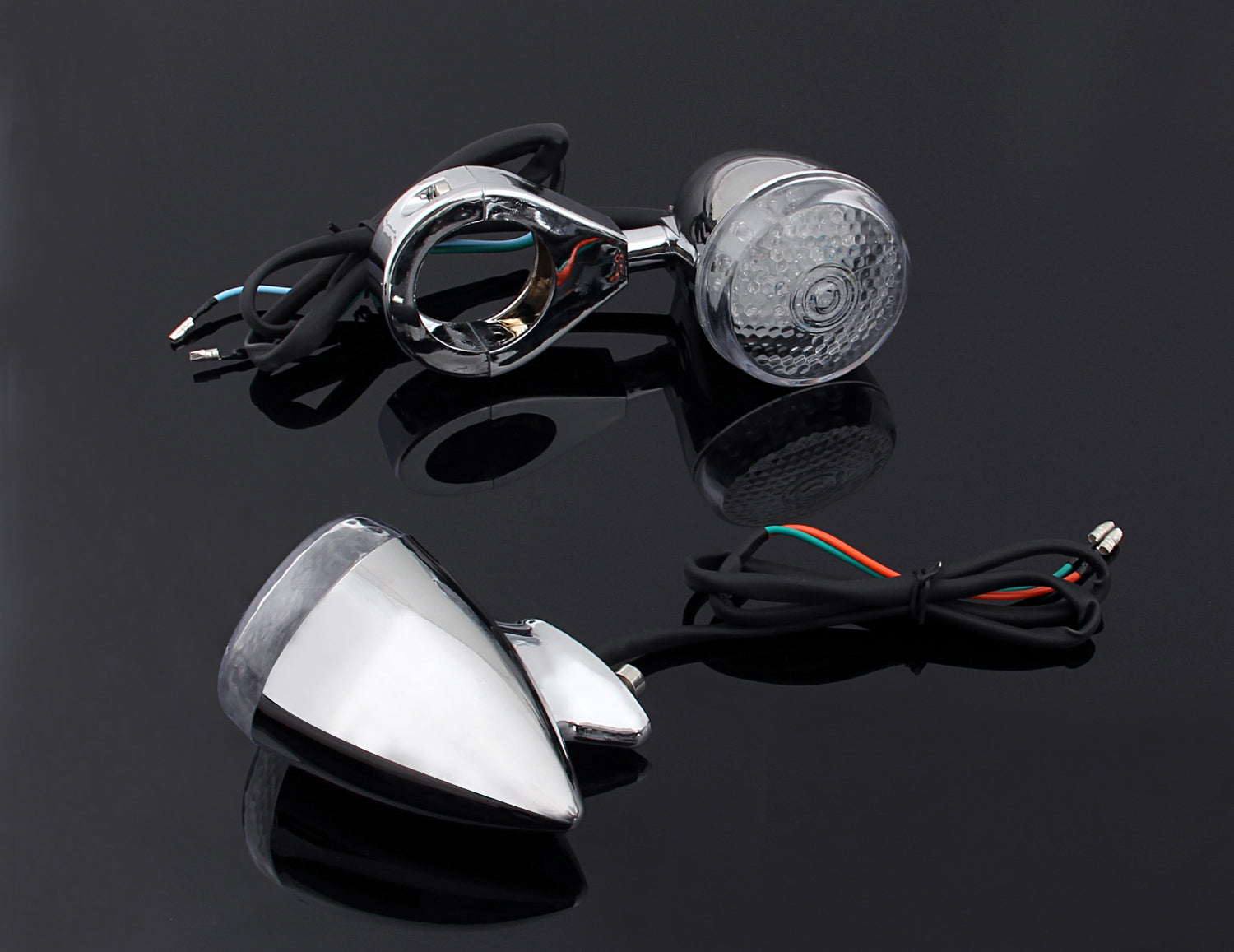 Turn Signal Light 41mm Relocation Clamp For Harley Dyna Sportster Black