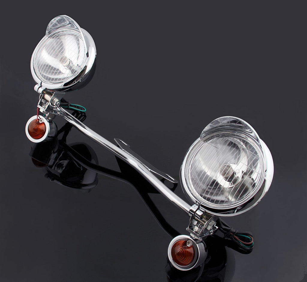 Driving Passing Turn Signal Spot Light Bar Honda Yamaha Suzuki Kawasaki cruisers