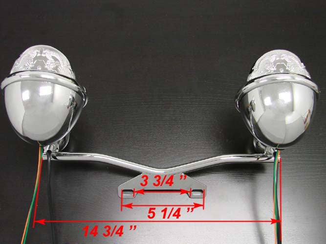 Driving Passing Turn Signal Spot Light Bar Honda Yamaha Suzuki Kawasaki cruisers
