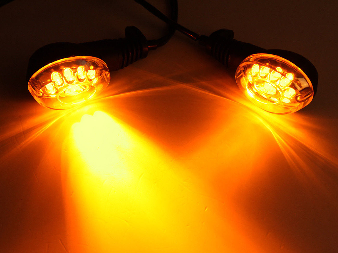 Front Rear LED Turn Signals Blinker Indicator Amber Kawasaki NINJA 250R (08-12)