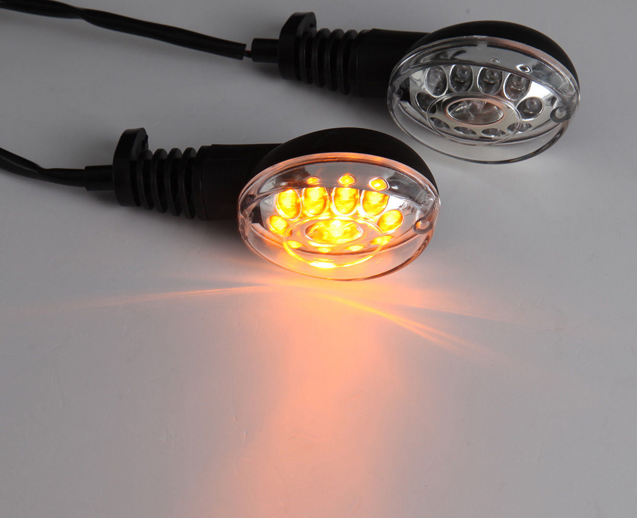 Front Rear LED Turn Signals Blinker Indicator Amber Kawasaki NINJA 250R (08-12)