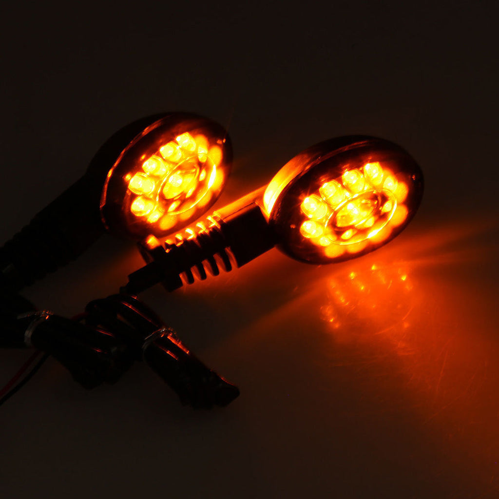 Front Rear LED Turn Signals Blinker Indicator Amber Kawasaki NINJA 250R (08-12)