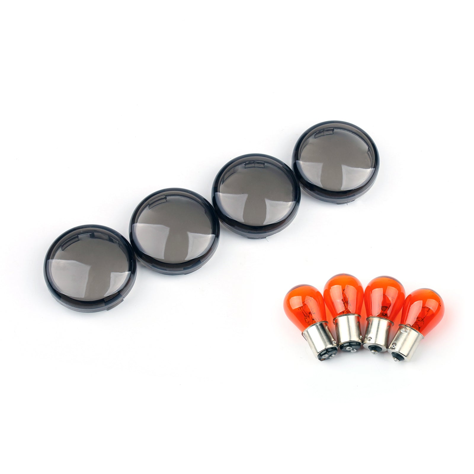 4x Turn Signal Lens Bulbs For Harley Softail Dyna Sportsters (2002-18)