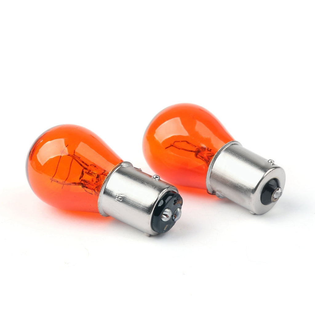 4x Turn Signal Lens Bulbs For Harley Softail Dyna Sportsters (2002-18)