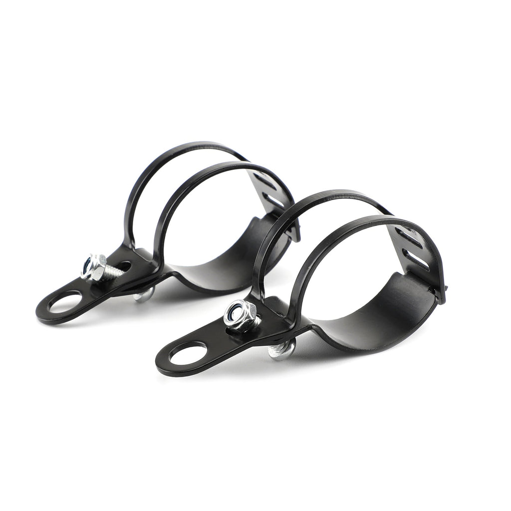 2pcs Front Turn Signal Light Bracket Holder Fork Bar Mount Clamp Holder 41-51mm
