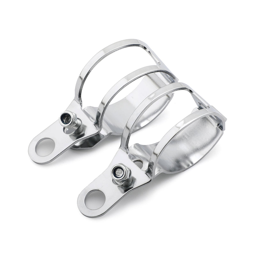 2pcs Front Turn Signal Light Bracket Holder Fork Bar Mount Clamp Holder 41-51mm