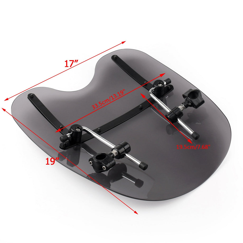 Windshield Windscreen fit for Suzuki cruisers (metric) with 7/8"-1" handlebar