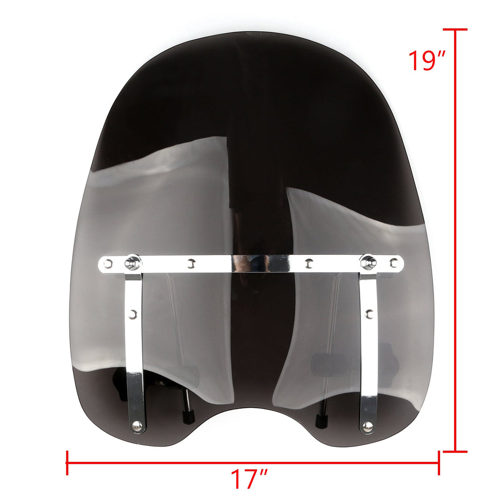 Windshield Windscreen fit for Suzuki cruisers (metric) with 7/8"-1" handlebar