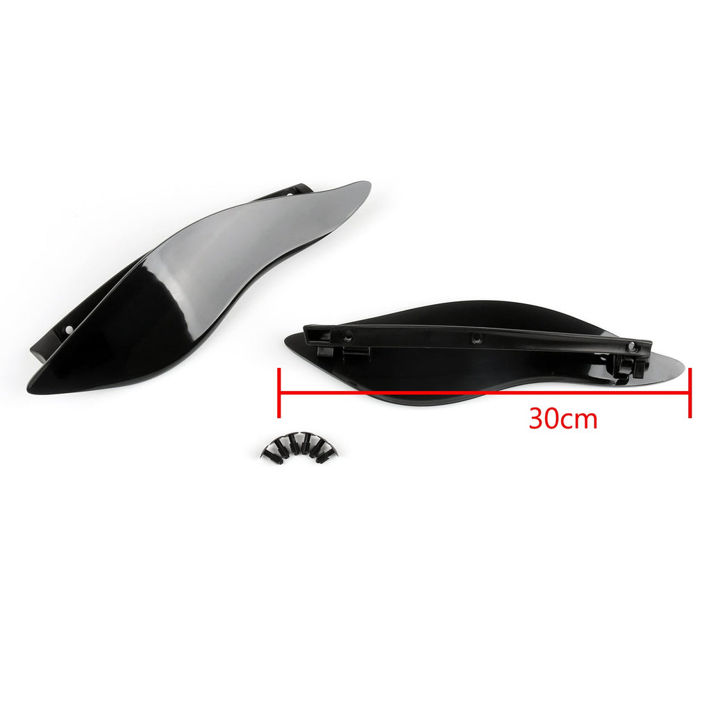 2 x ABS Plastic Side Wings Air Deflectors For Harley Davidson Touring FL 2014-2018, 2 Color