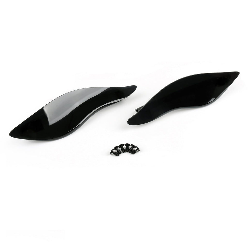 2 x ABS Plastic Side Wings Air Deflectors For Harley Davidson Touring FL 2014-2018, 2 Color