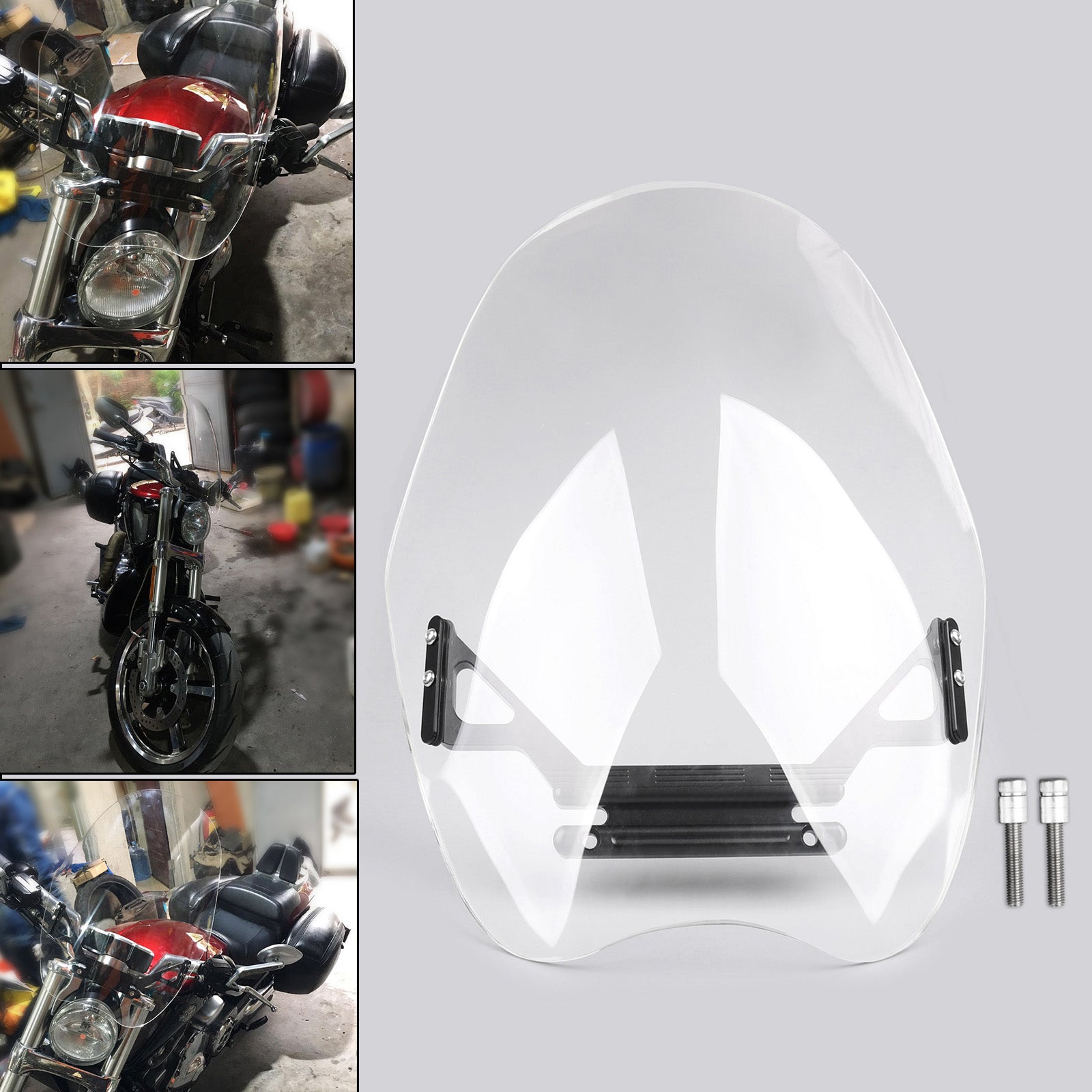 Front Windshield Wind Screen Fit for VRSCF V-ROD MUSCLE 2009-2017