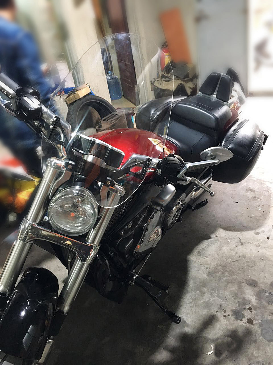 Front Windshield Wind Screen Fit for VRSCF V-ROD MUSCLE 2009-2017
