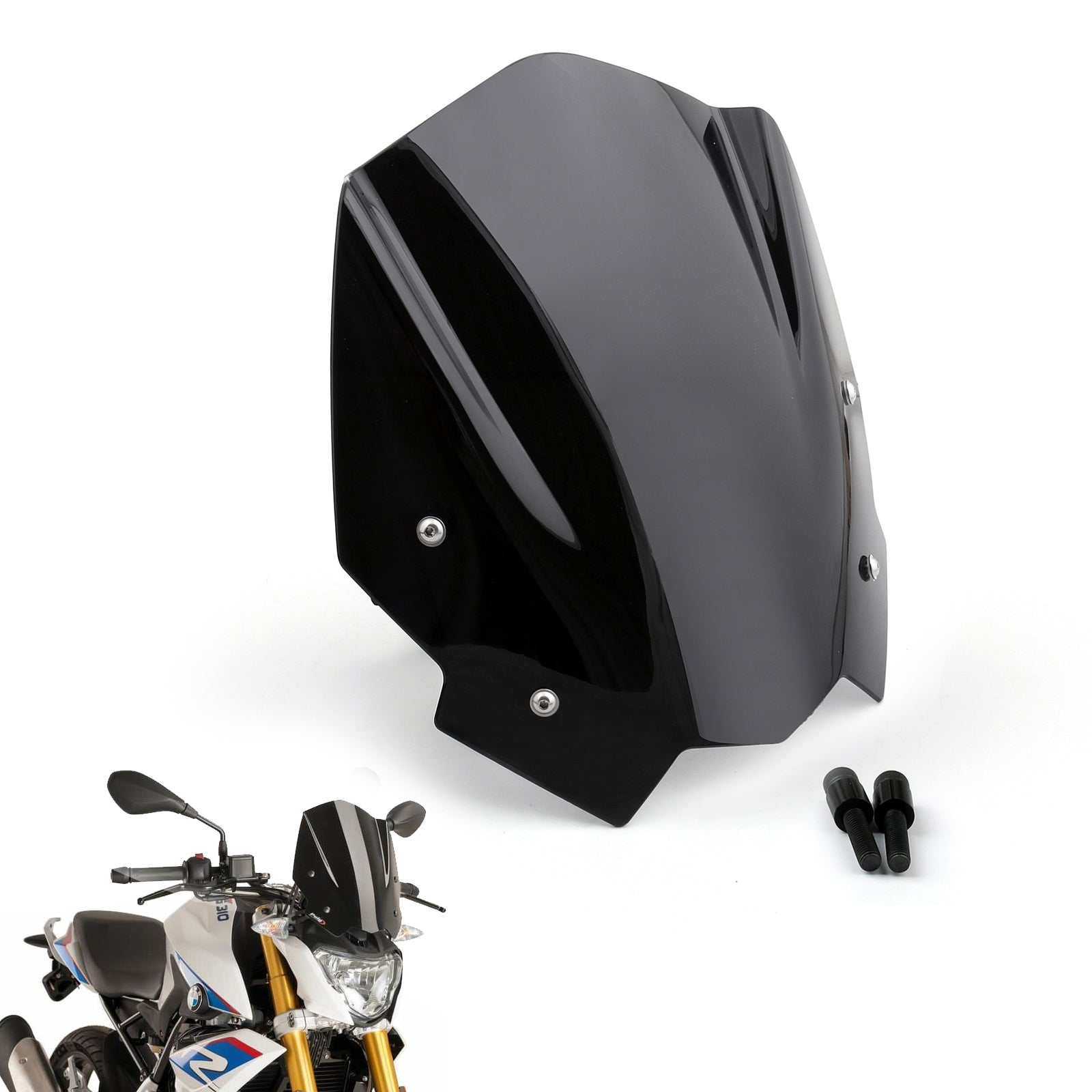 New Motobike ABS Plastic Windshield Windscreen For BMW G310R 2017-2018