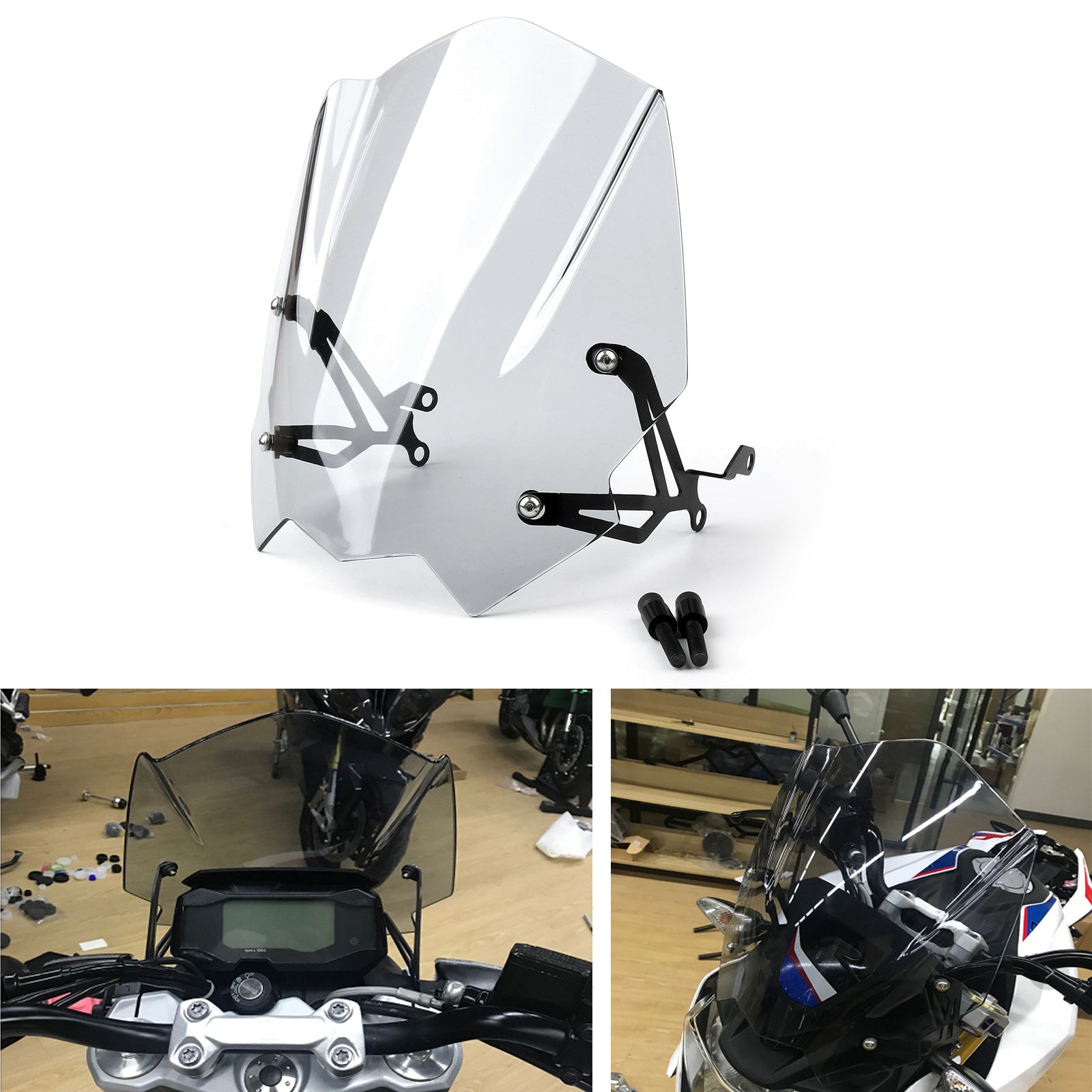New Motobike ABS Plastic Windshield Windscreen For BMW G310R 2017-2018