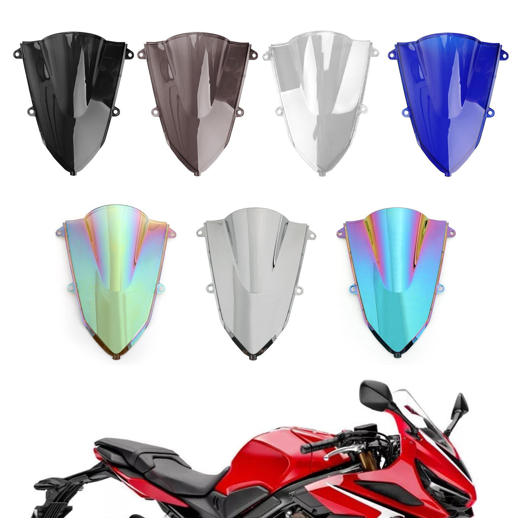 1x ABS Plastic Motorcycle Windshield Windscreen For Honda CBR500R CBR 500 R 2019-2022