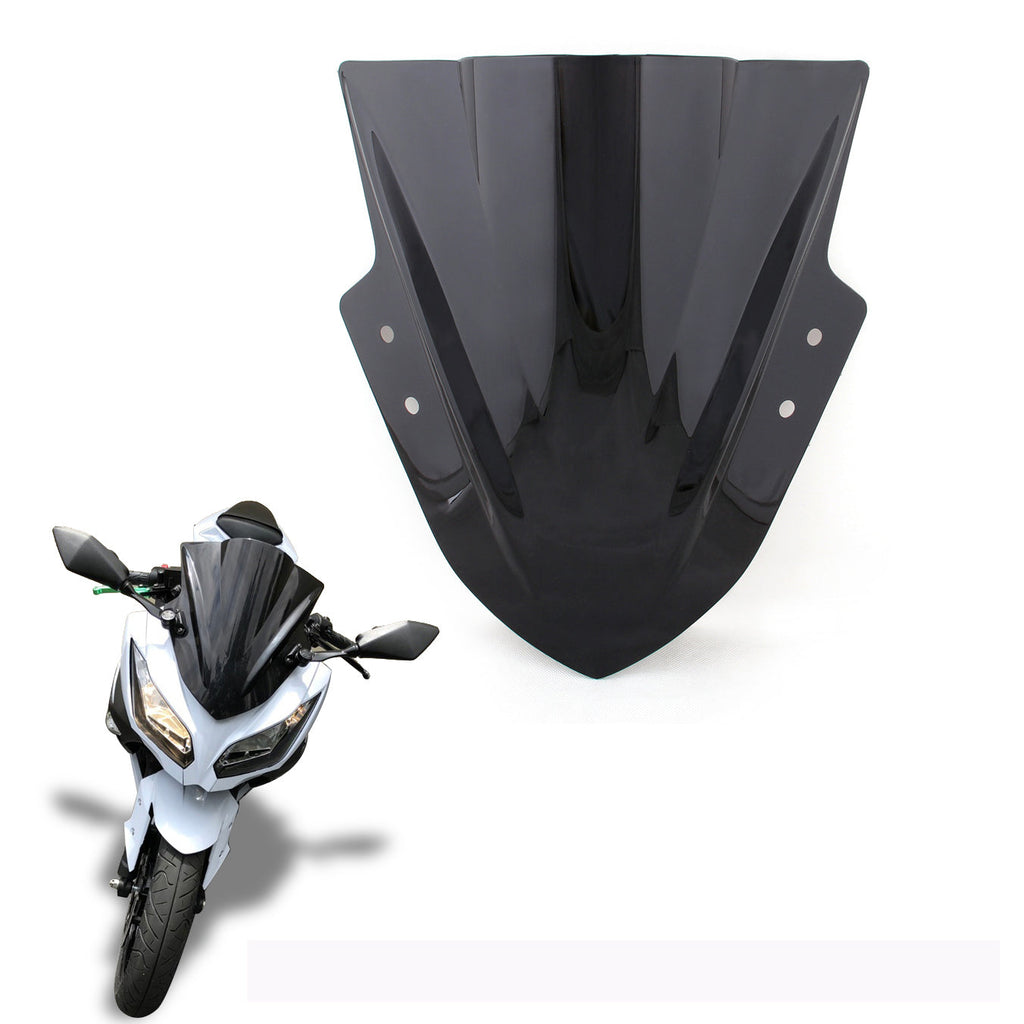 Windshield WindScreen Double Bubble For Kawasaki Ninja 300 EX300 2013-2017